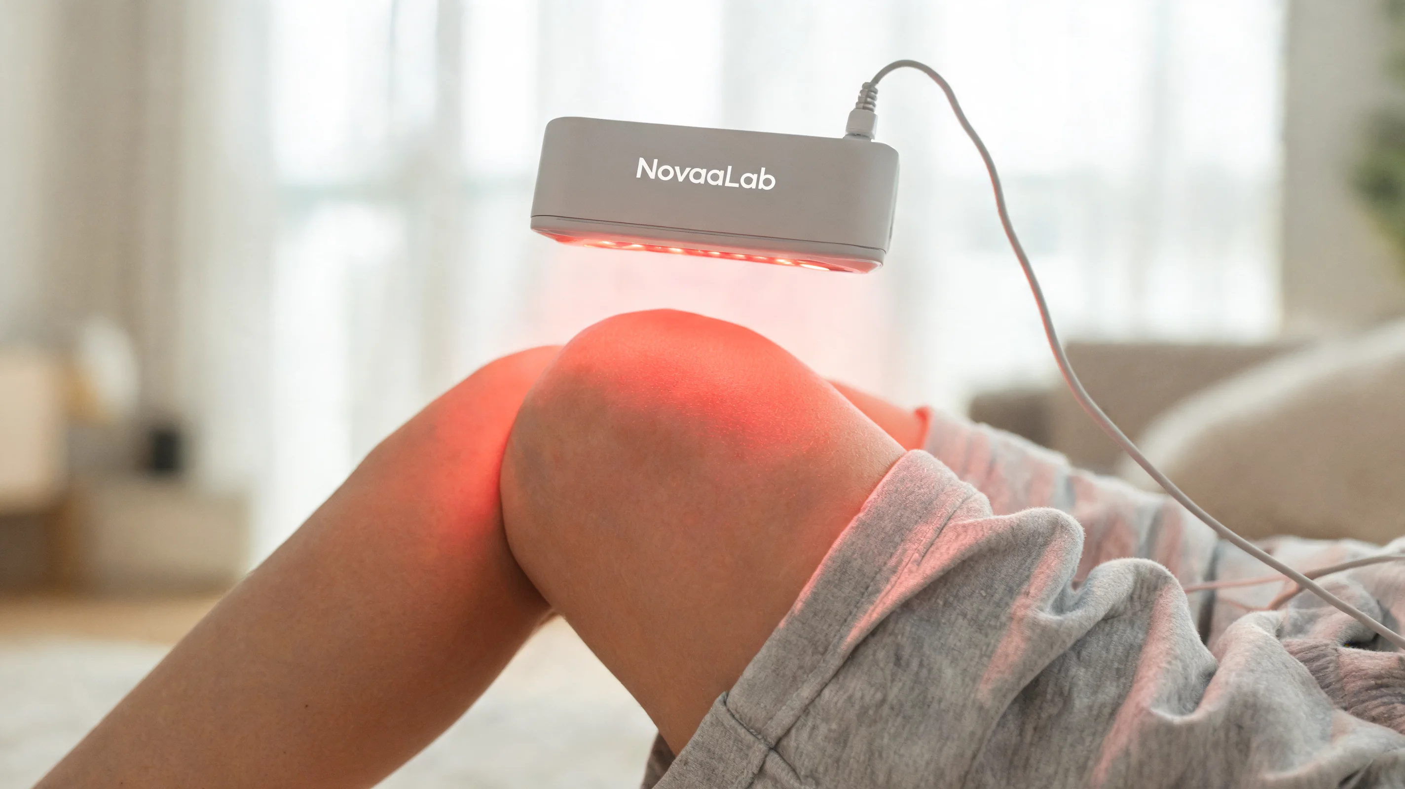 NovaaLab red light therapy device editorial product shot