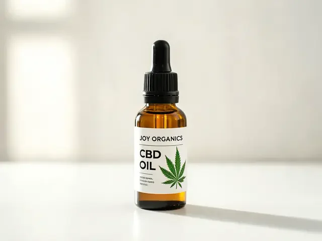 Joy Organics CBD oil bottle